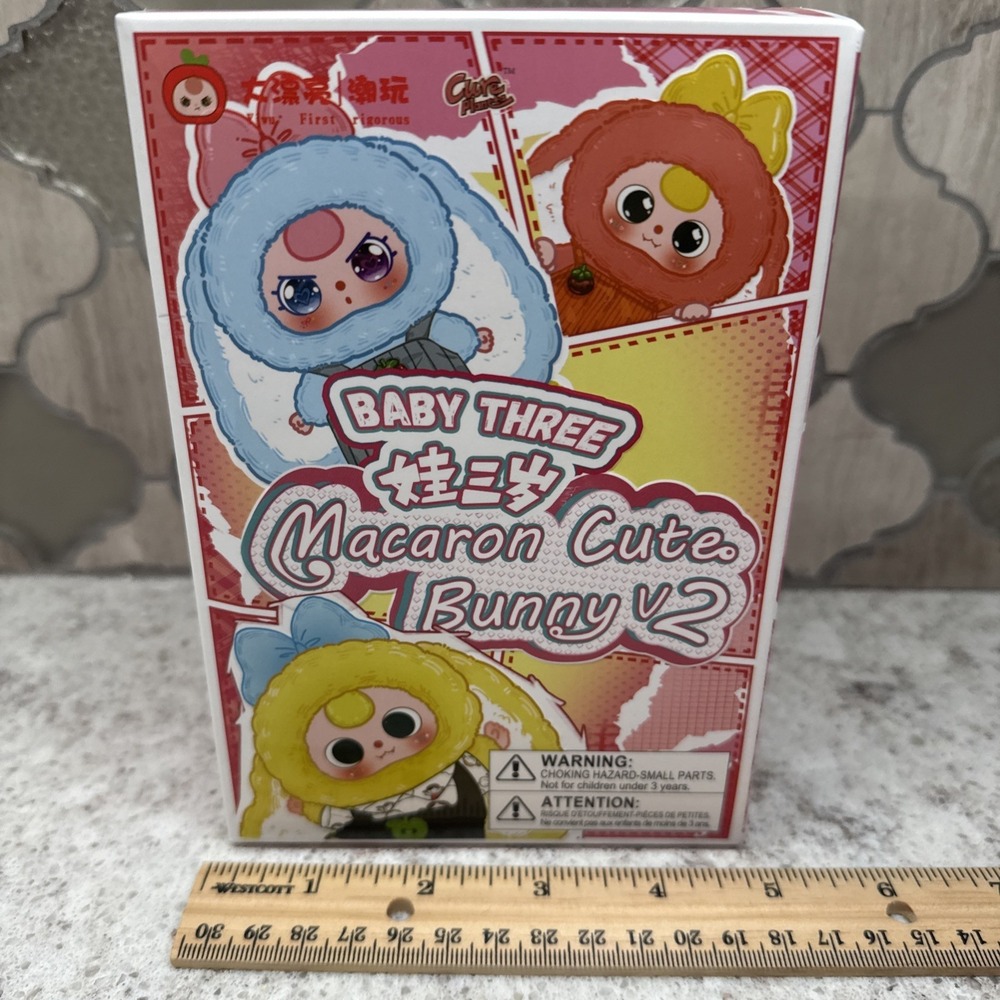 Authentic Baby Three Macaron Cute Bunny V2 Plush Blind Box Sealed Spring US Sell